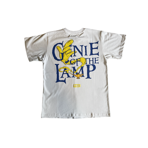 White "Genie of The Lamp" Puff Print Tee